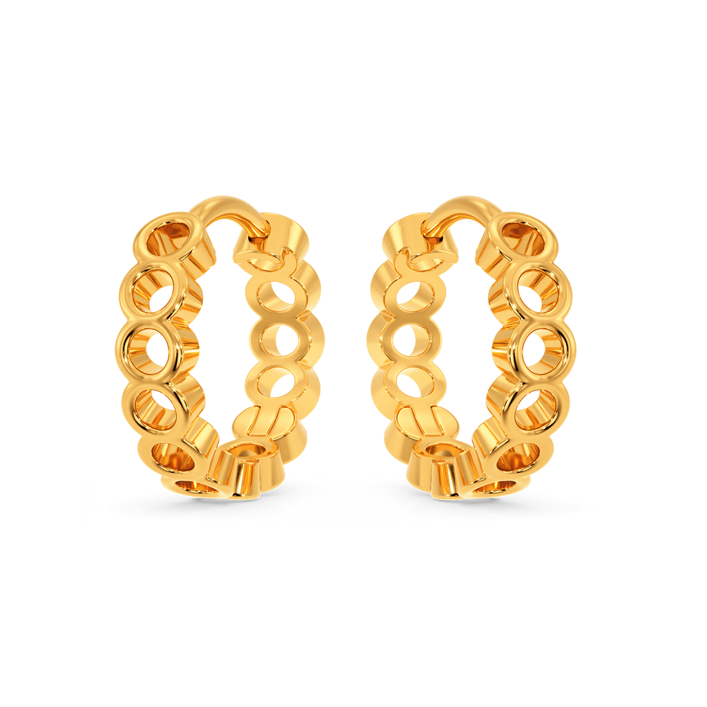 Circle Luxe Gold Earrings