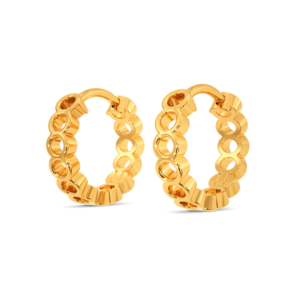 Circle Luxe Gold Earrings