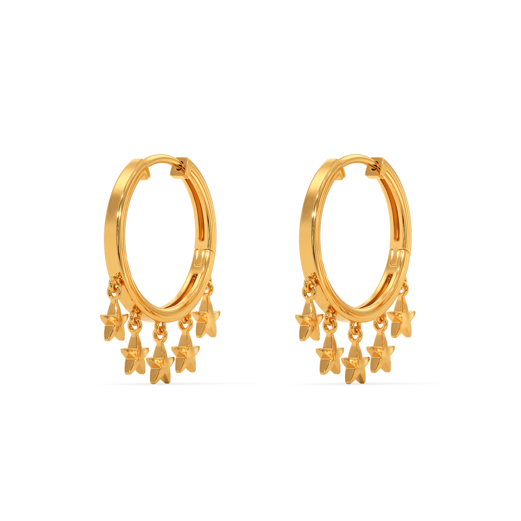 Led By Hoopies Gold Earrings