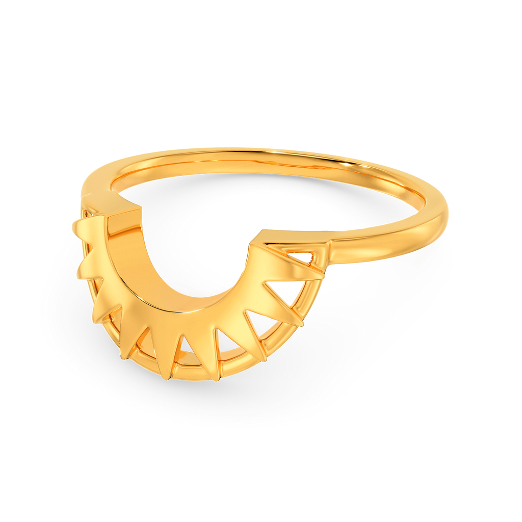 Solar Flare Gold Rings alternate view 2