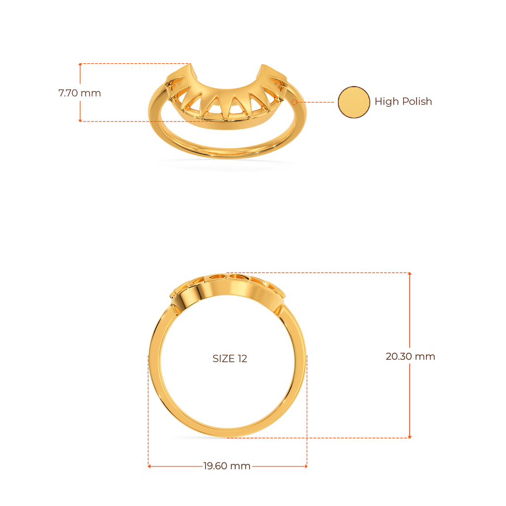 Solar Flare Gold Rings image