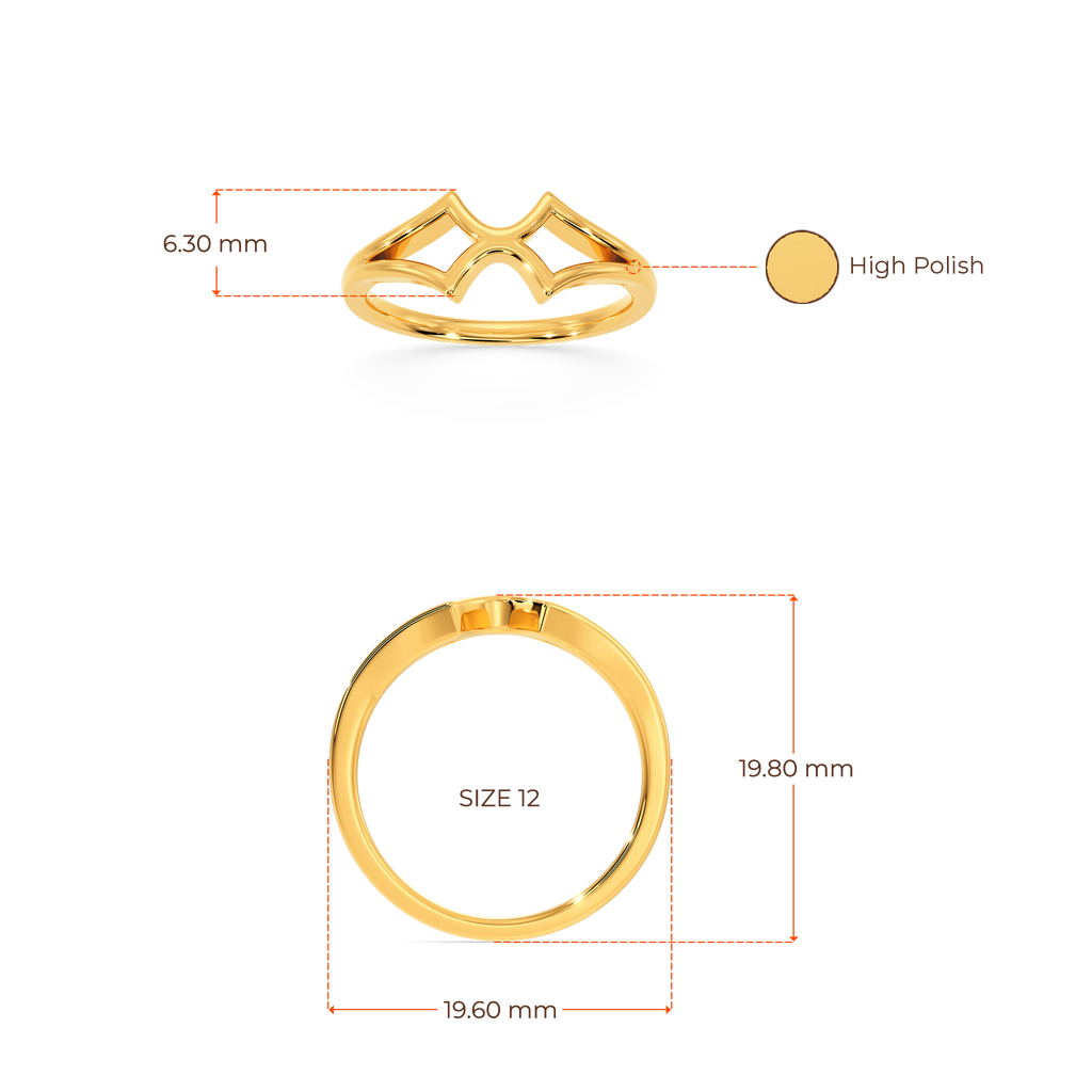 Cutout Chic Gold Rings image