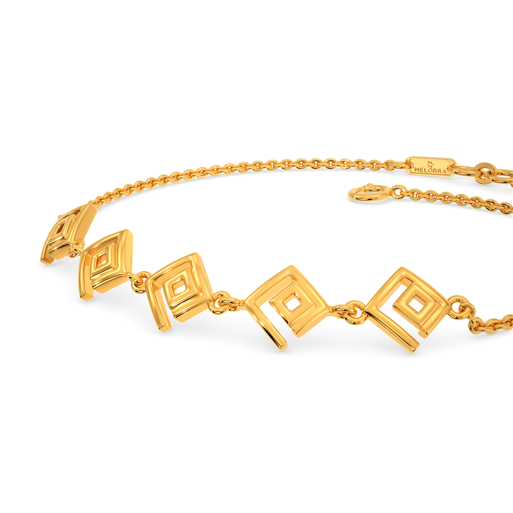 Rhombus Radiant Gold Bracelets