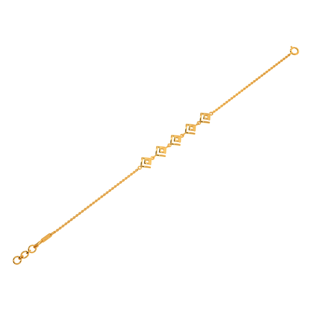 Rhombus Radiant Gold Bracelets