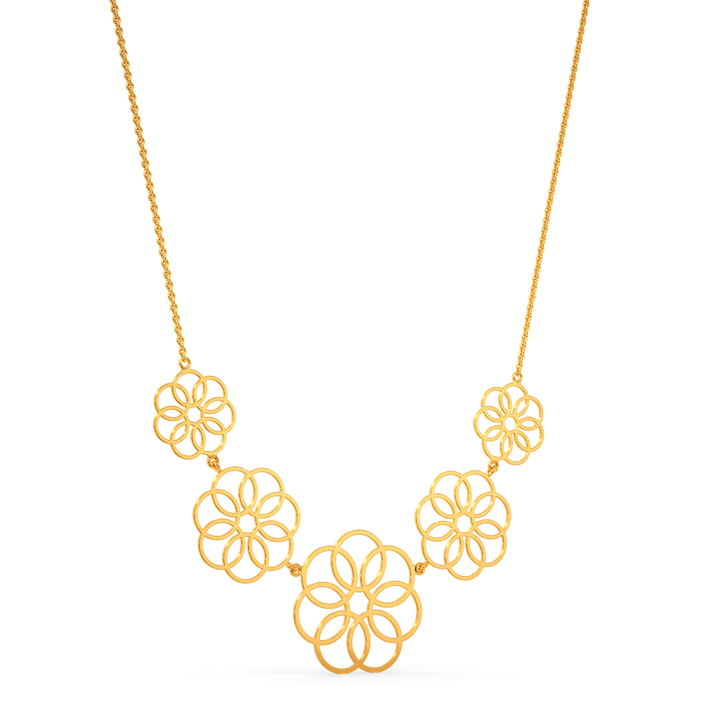 Bring In Five Gold Necklaces
