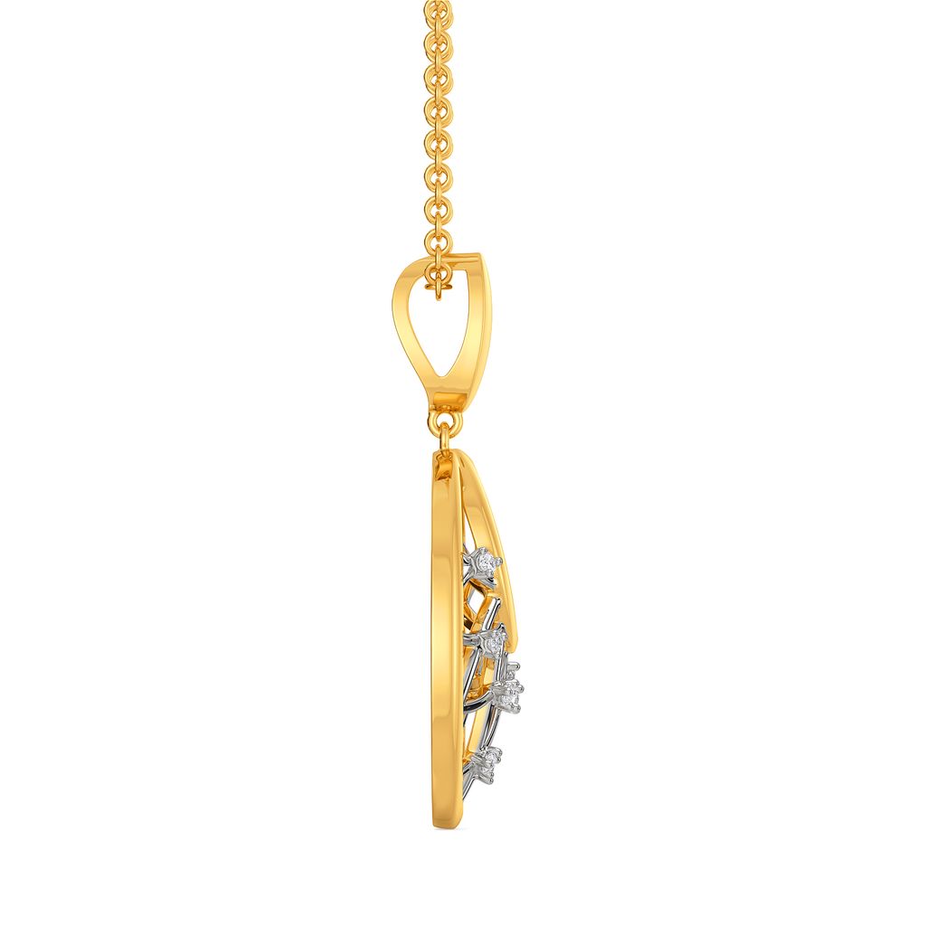 Two to Loops Diamond Pendants