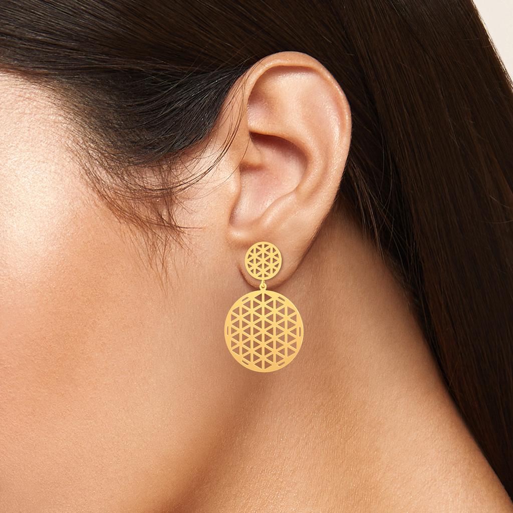 Be My Baby Gold Earrings