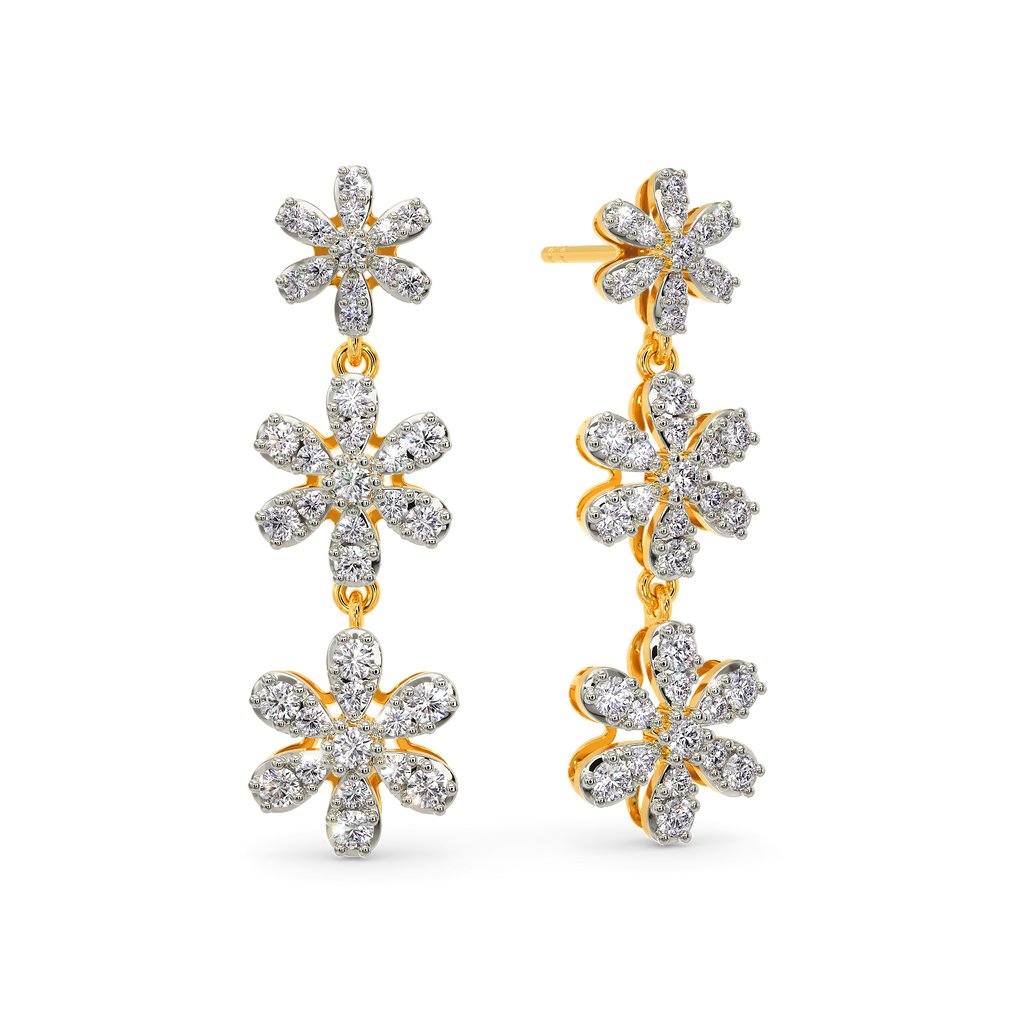 Tower De Flora Diamond Earrings