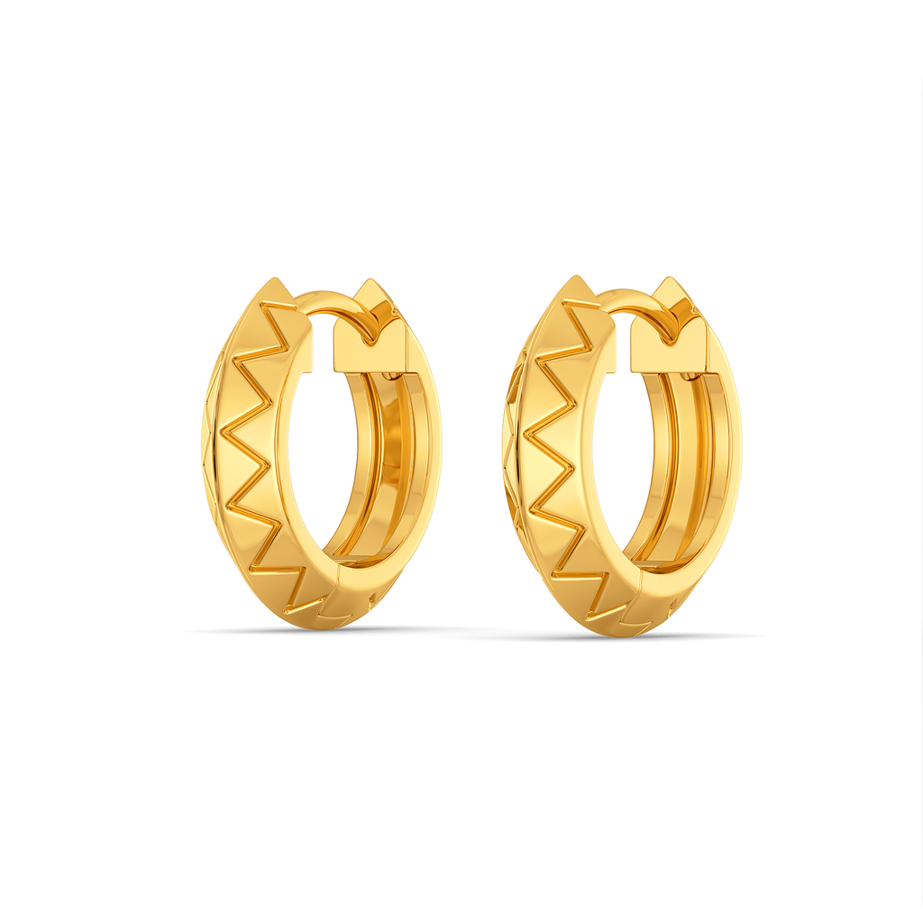 Streak Twist Gold Earrings