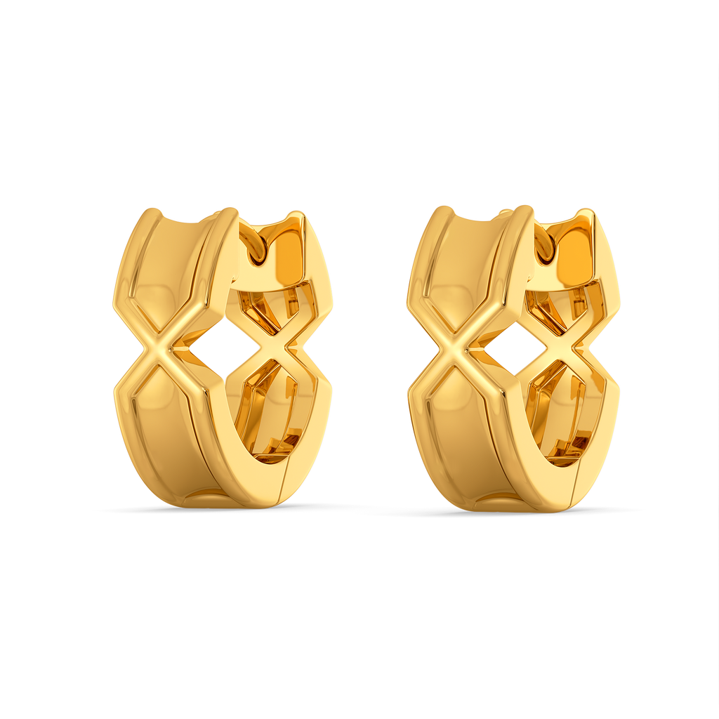 The Power Stare Gold Earrings