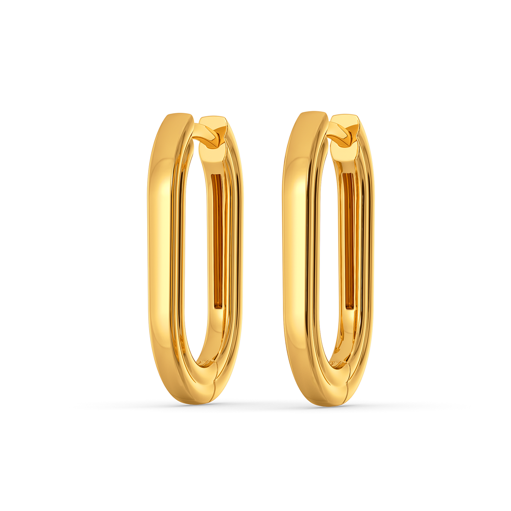 Like In A Runway Gold Earrings