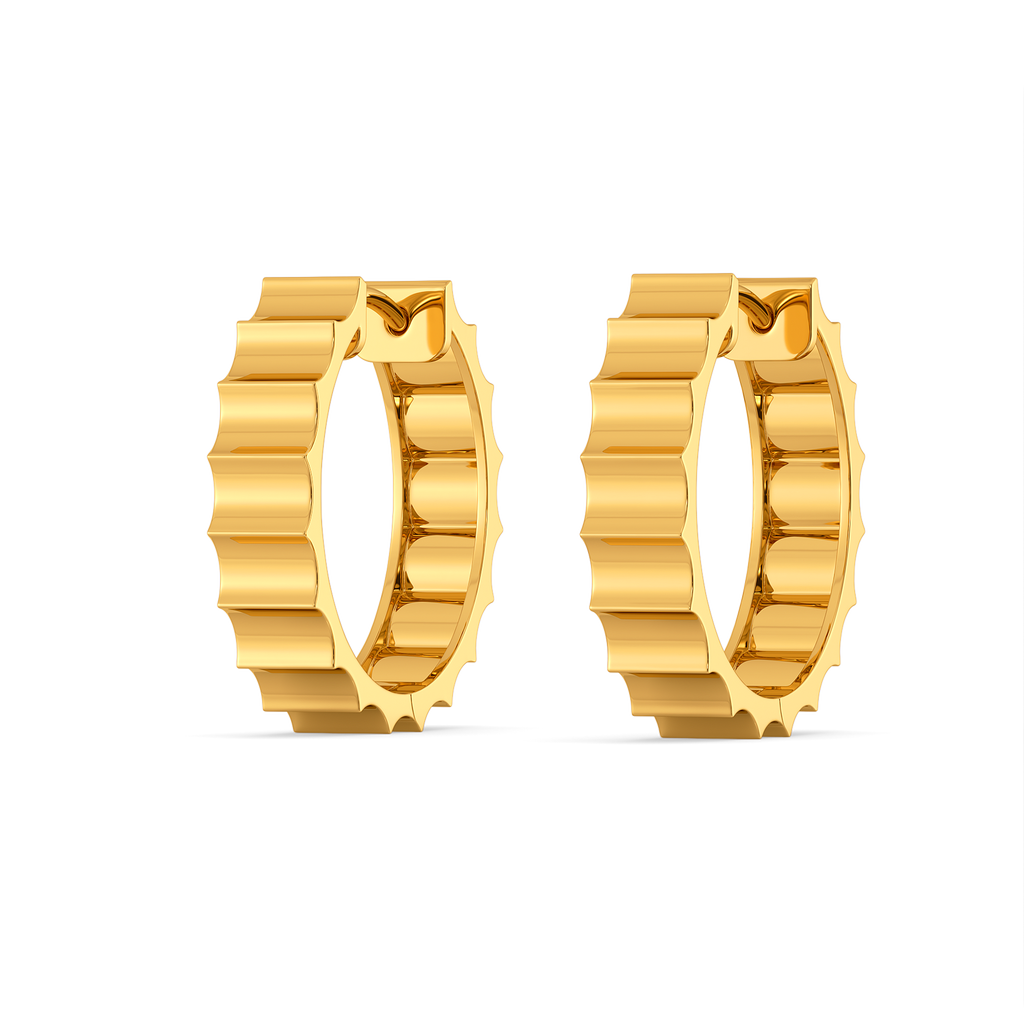 Sun Touch Gold Earrings