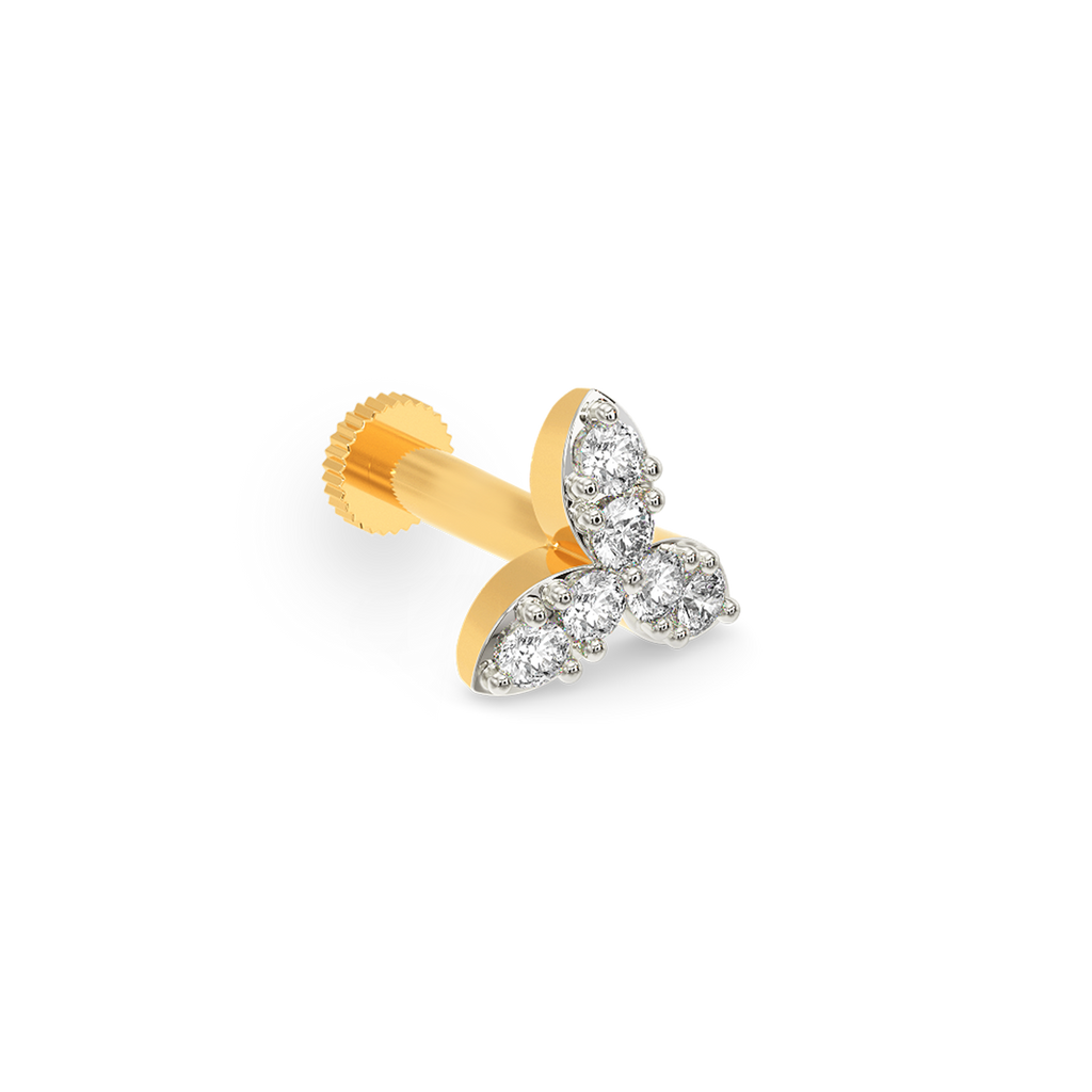 Triune Diamond Nose Pins
