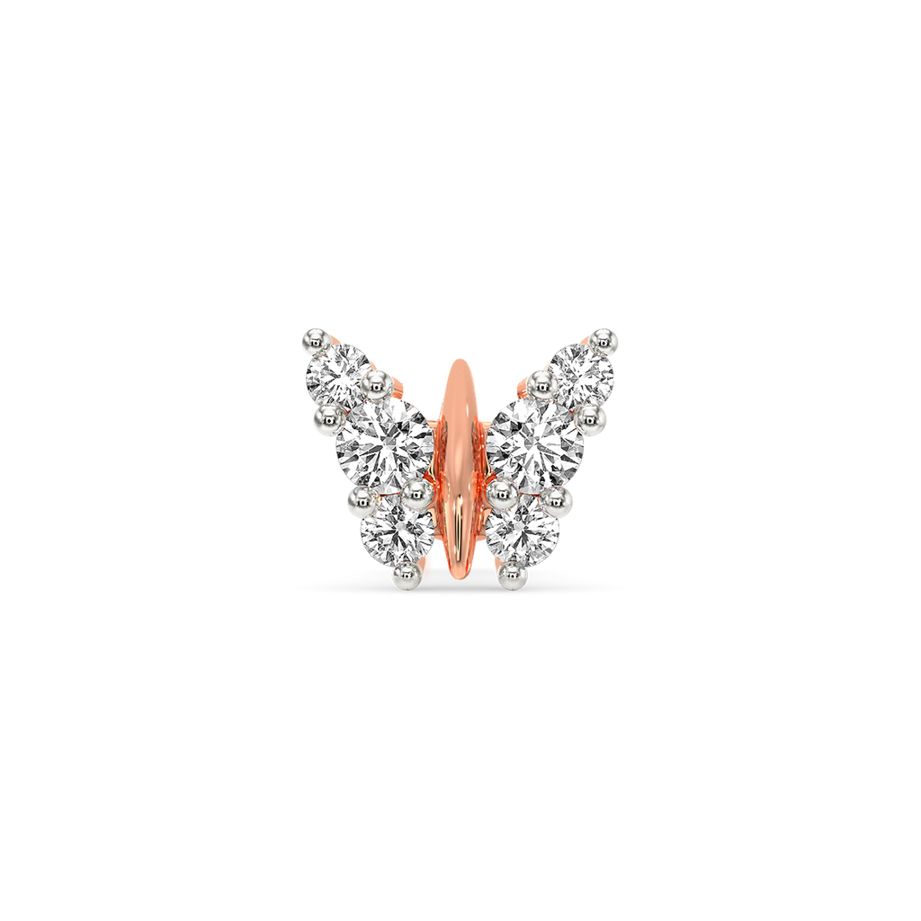 Buttery-Fied Diamond Nose Pins