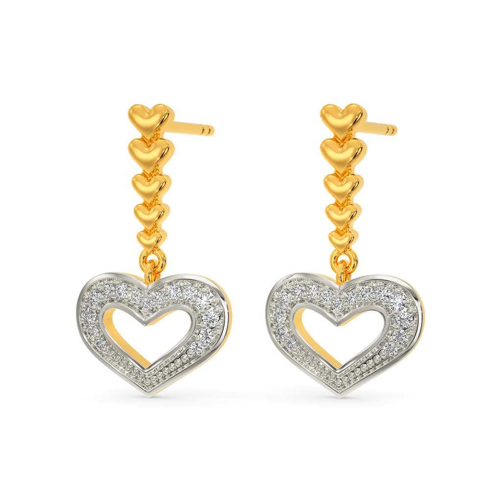 Lovey-Dovey Diamond Earrings