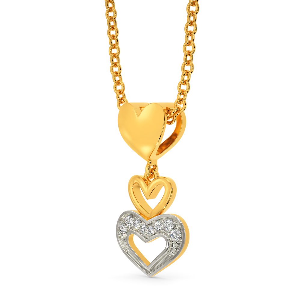 Lovey-Dovey Diamond Pendants