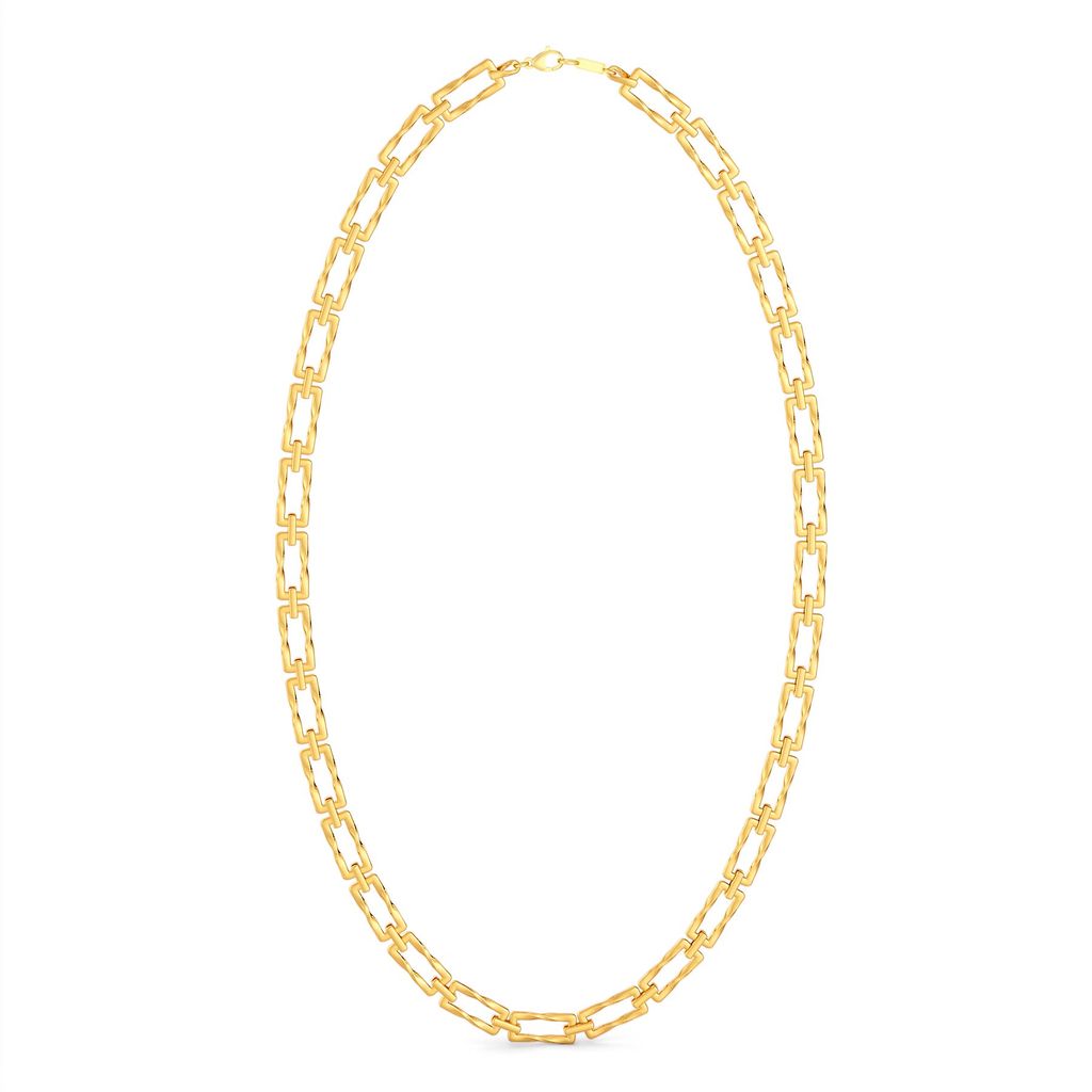 Oblong Links Gold Chains