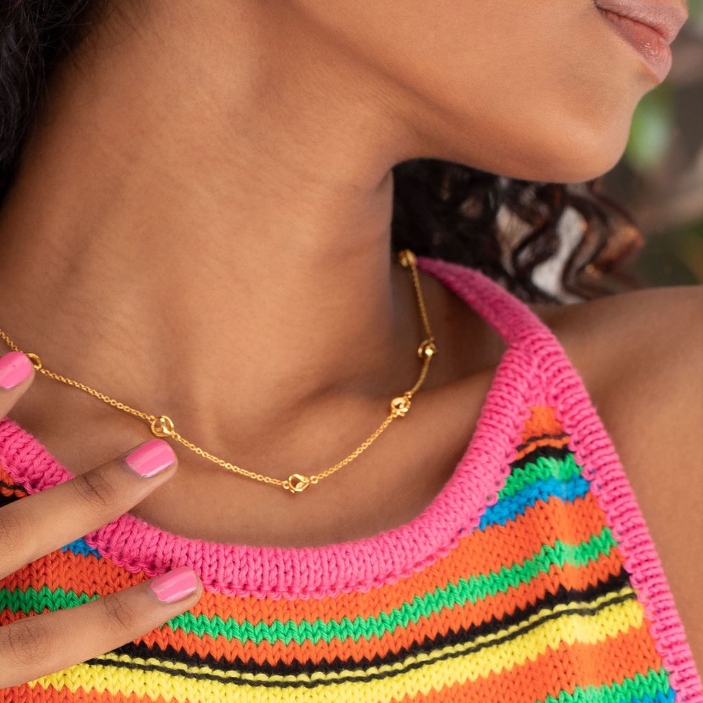 Calm N Curvy Gold Chains