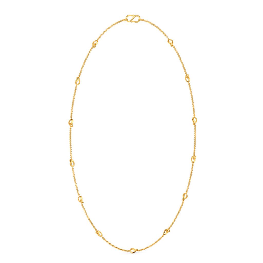 Loop Entwined Gold Chains