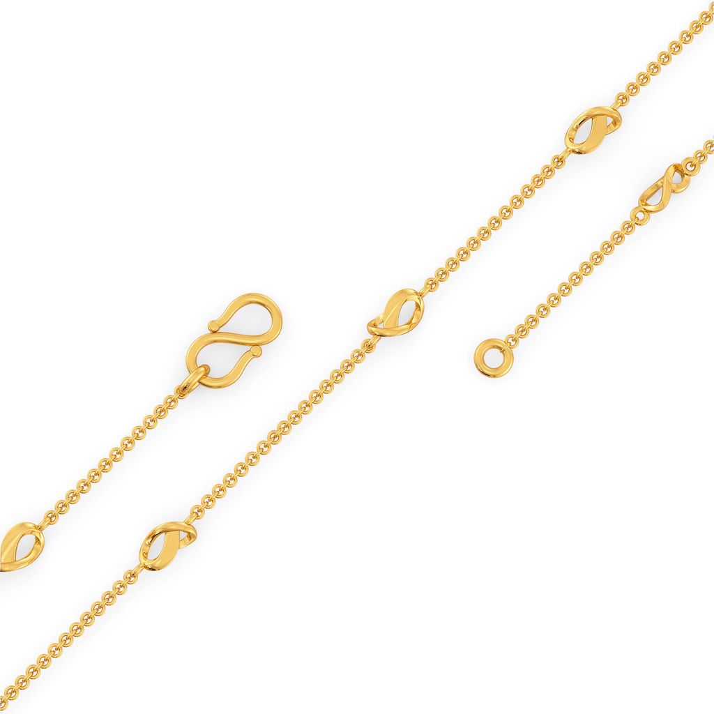 Loop Entwined Gold Chains