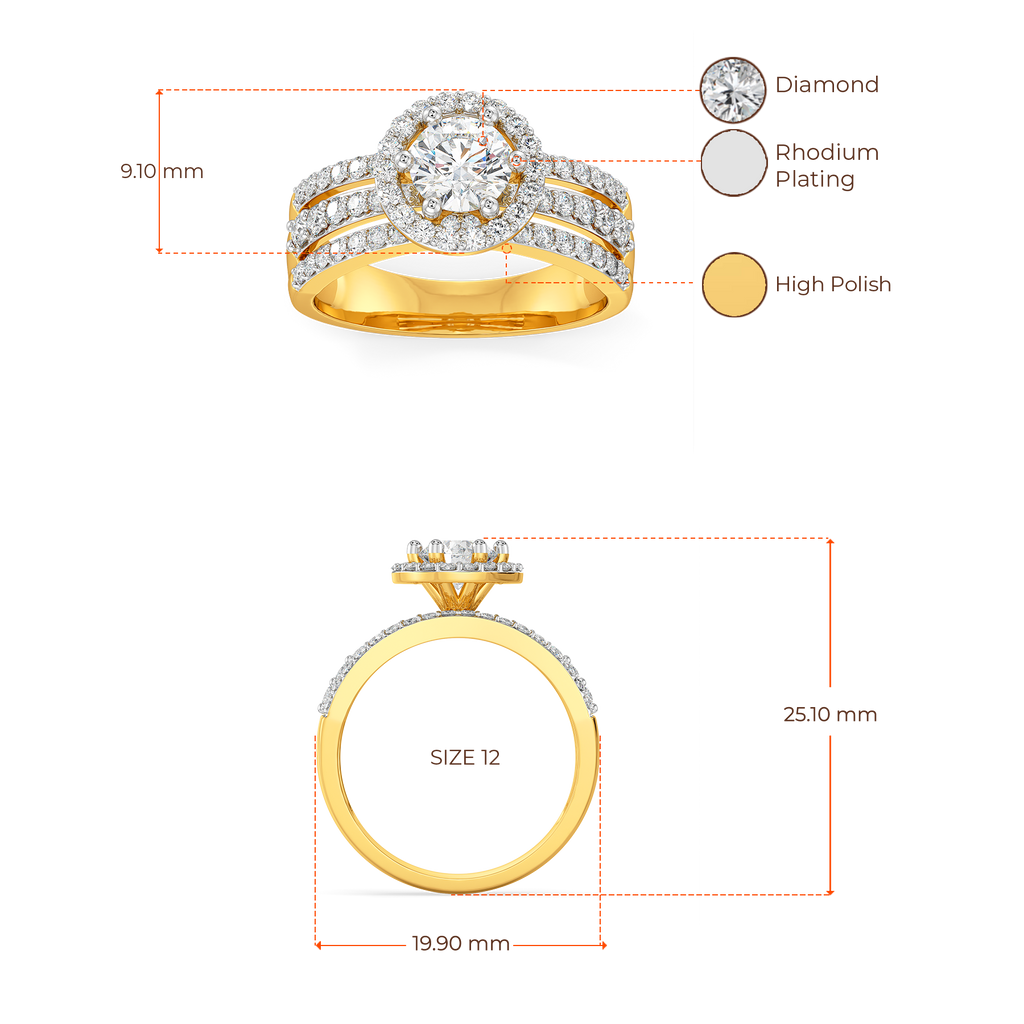 Luster In Its Sky Diamond Rings image