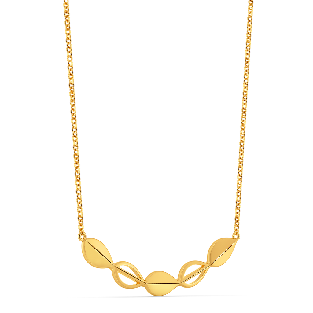 Floral Cluster Gold Necklaces