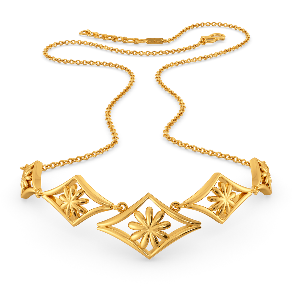 Heart Filled Love Gold Necklaces