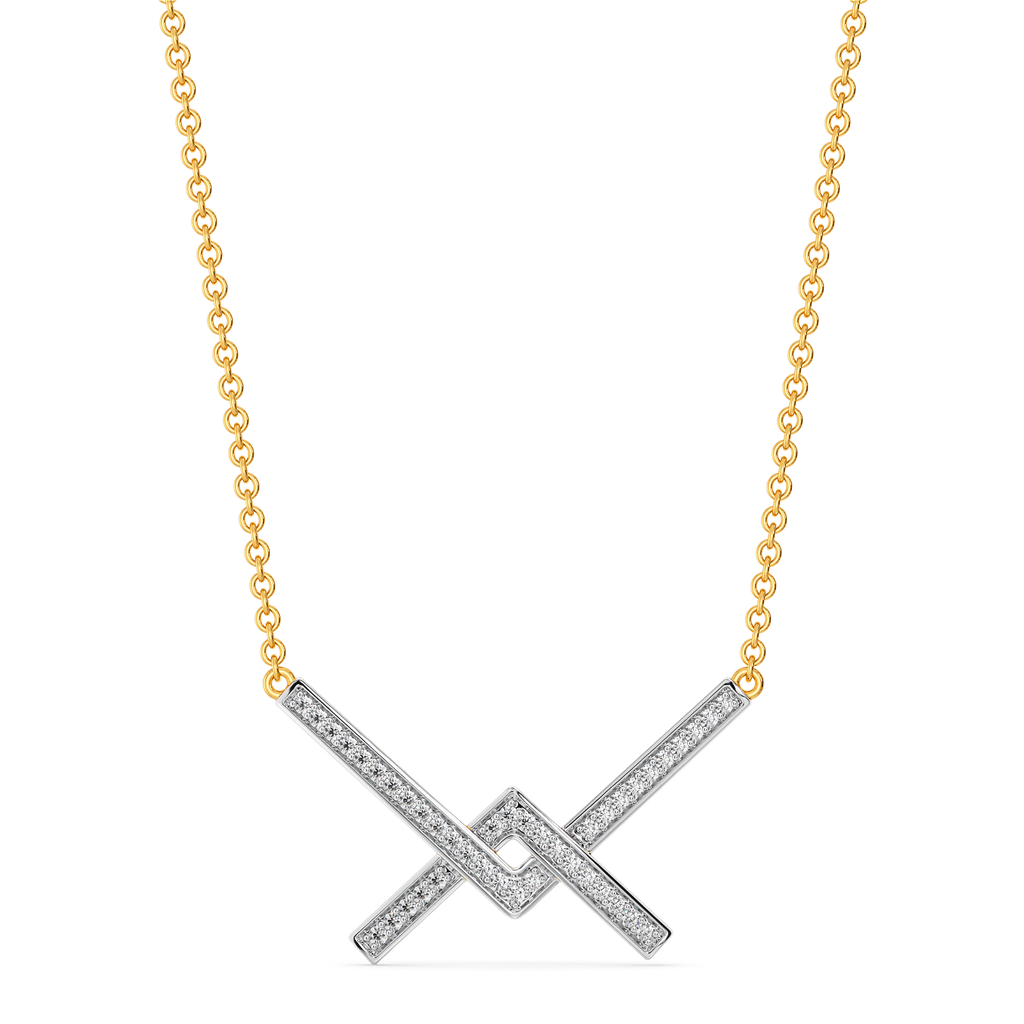 Inverted Biz Diamond Necklaces