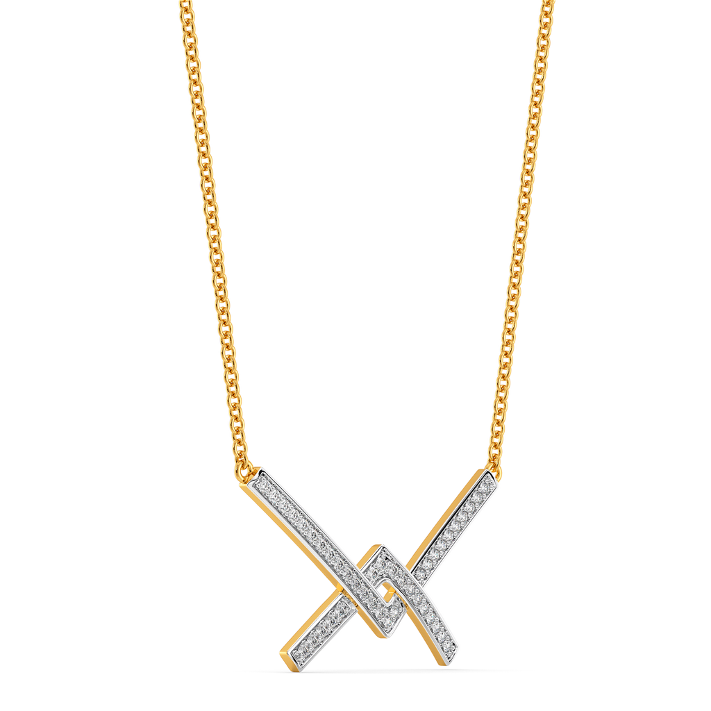 Inverted Biz Diamond Necklaces