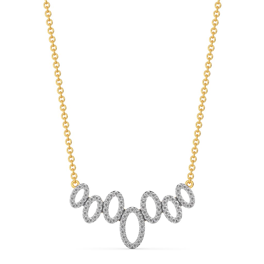 Circled Love Diamond Necklaces