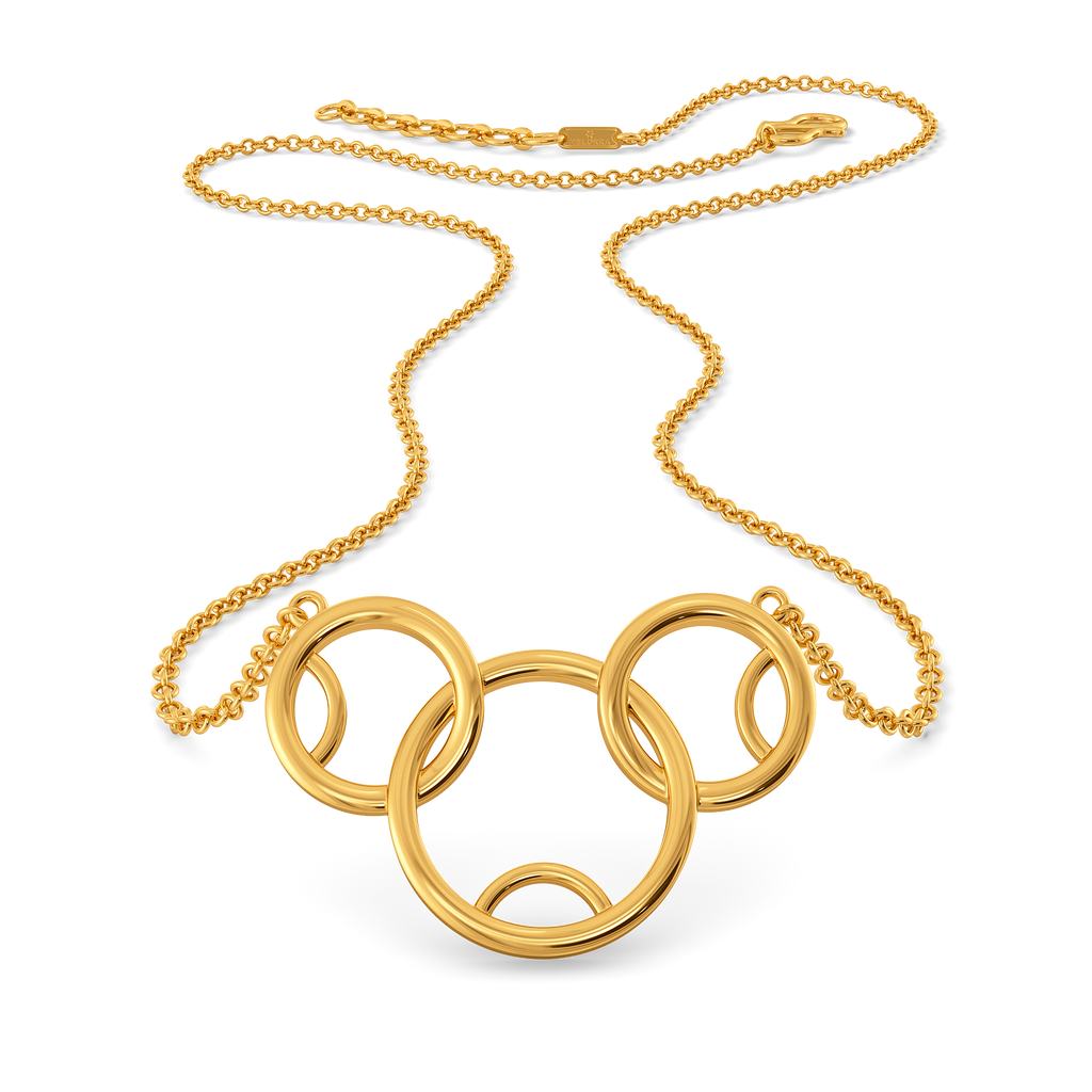Spin Me Around Gold Necklaces