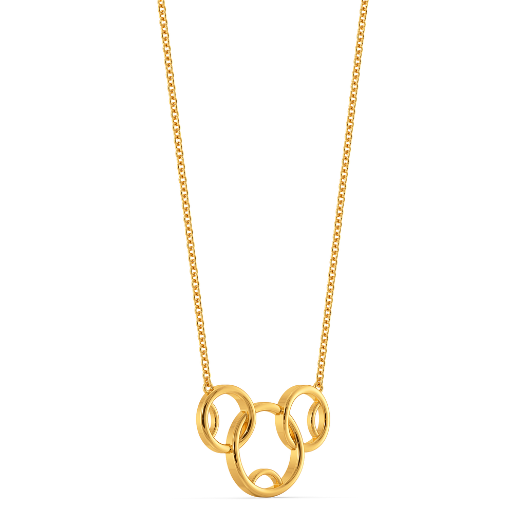 Spin Me Around Gold Necklaces