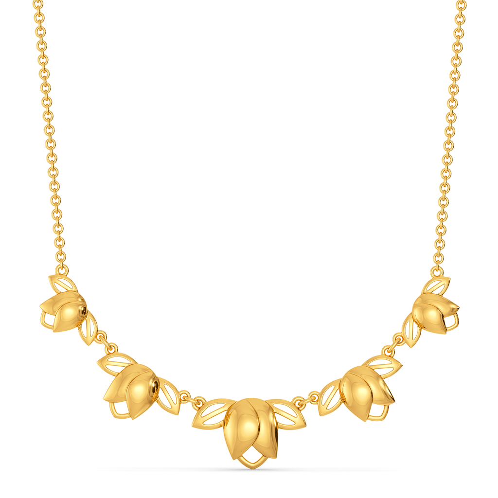 Sacred Lotus Gold Necklaces