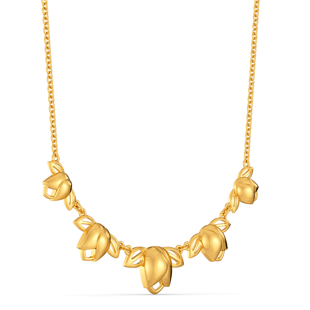Sacred Lotus Gold Necklaces