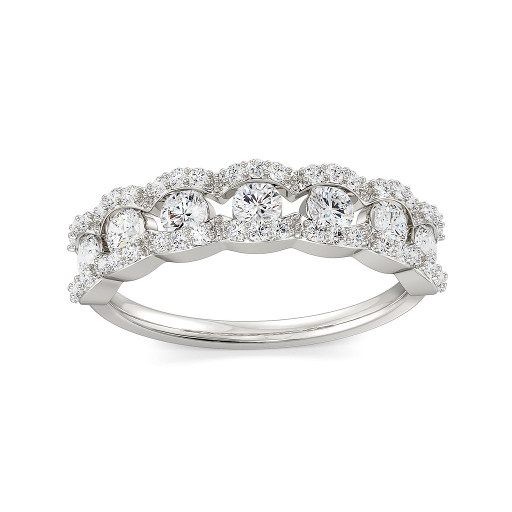 Gleam N Groove Diamond Rings alternate view 2