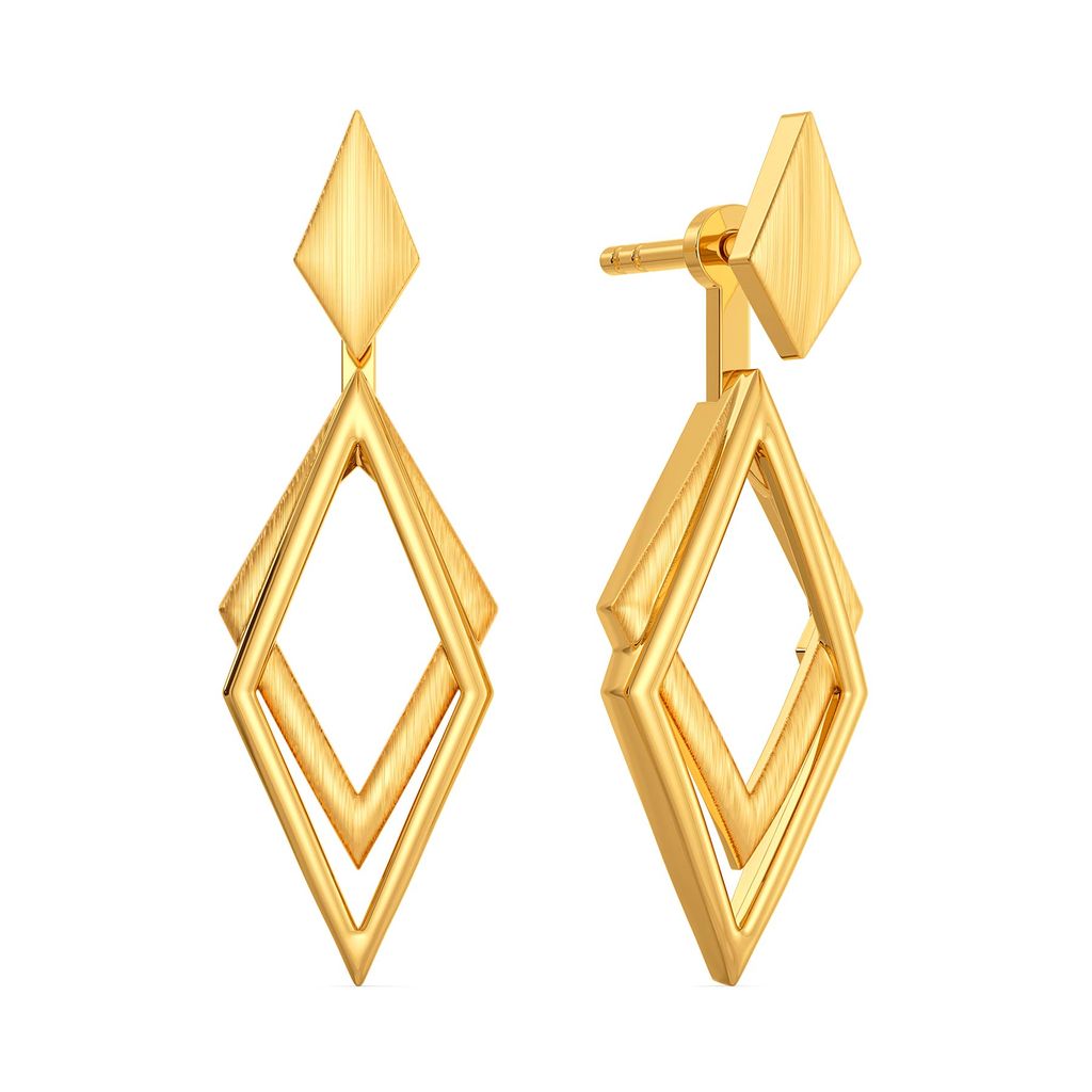 Jager Jet Gold Earrings