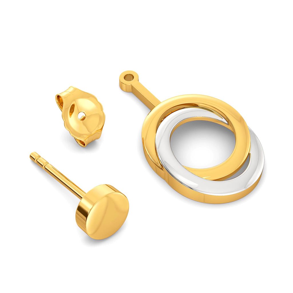 Soft Swirls Gold Earrings