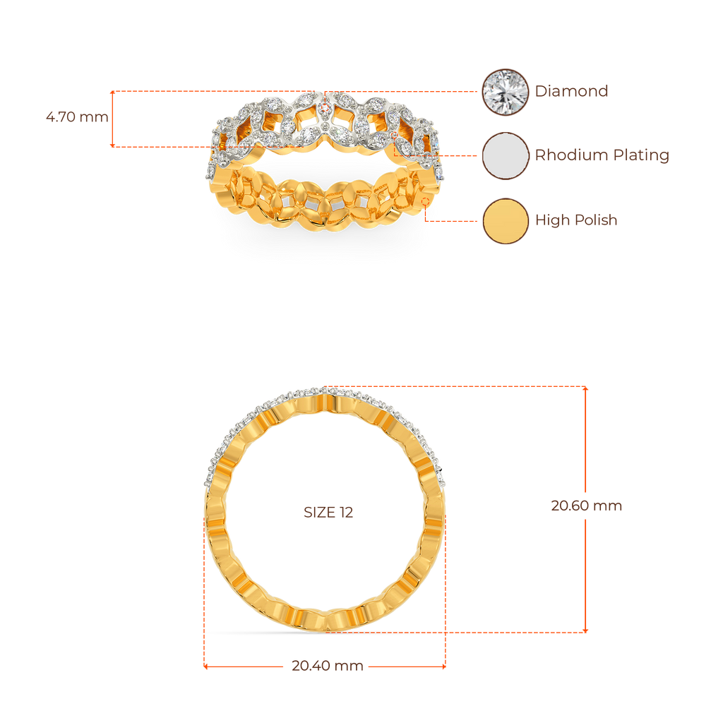 Fleur Zone Diamond Rings image