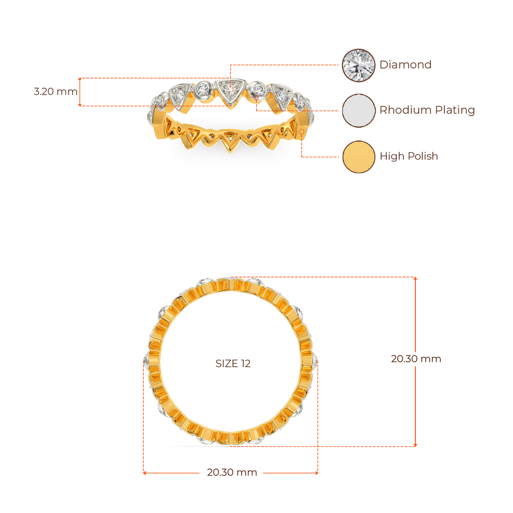 Play of Shapes Diamond Rings image