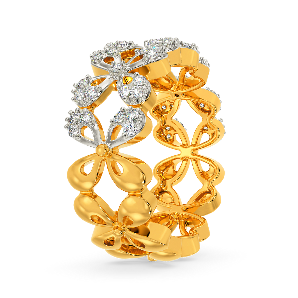 Floral Damsel Diamond Rings image