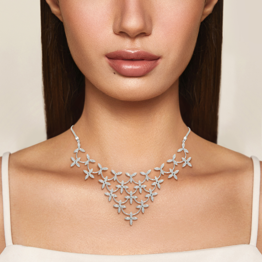 Floral Dreamland Diamond Necklaces