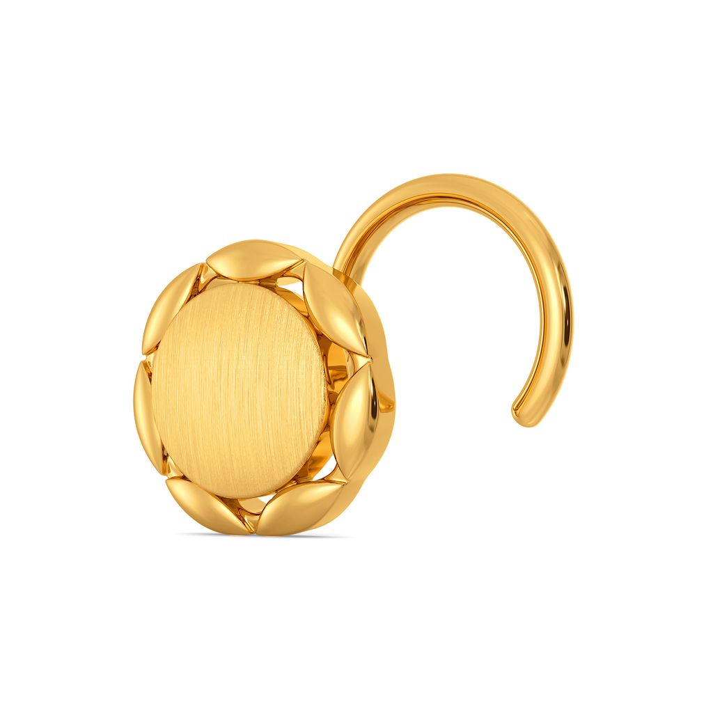 Scallop Savoir Gold Nose Pins