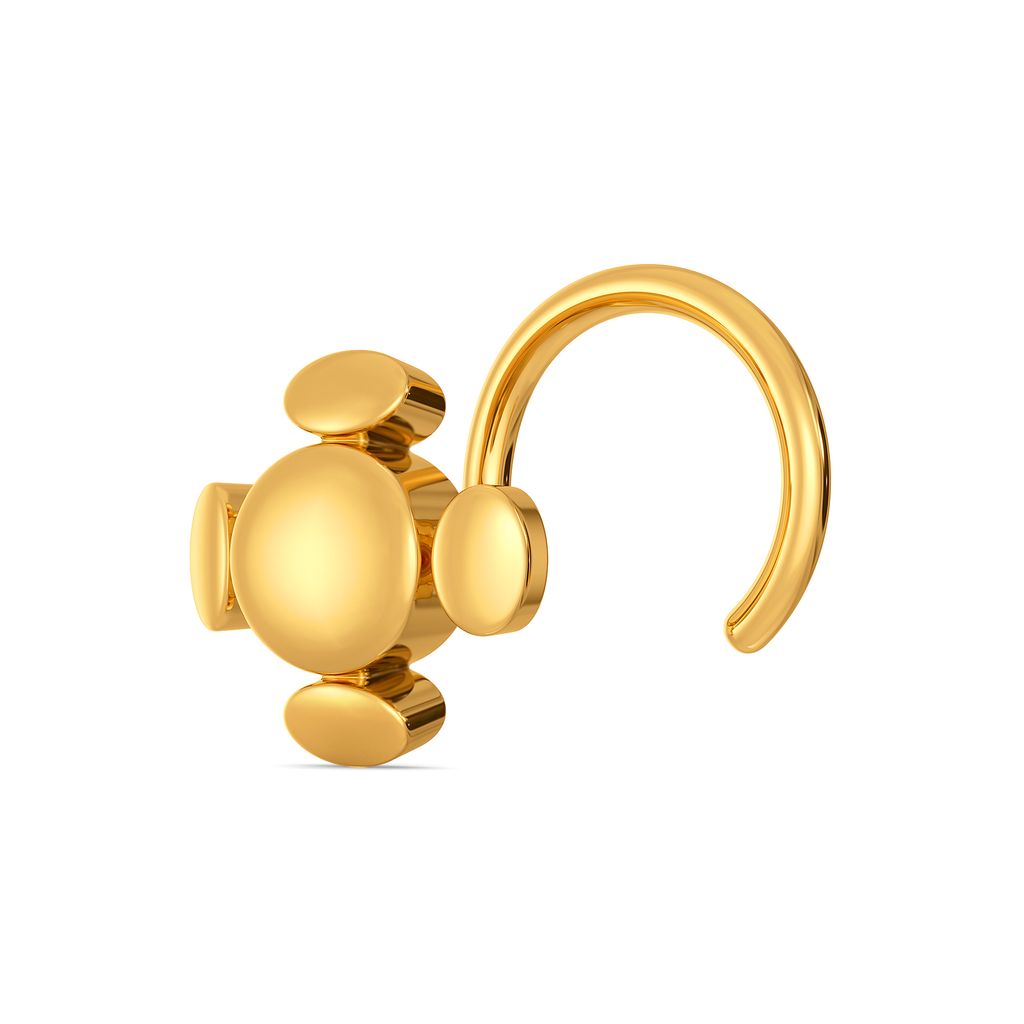Whirl Wonder Gold Nose Pins