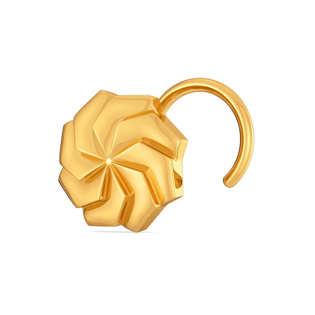 Urbane Hexa Gold Nose Pins