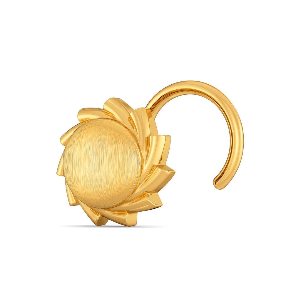 Sun Scripts Gold Nose Pins