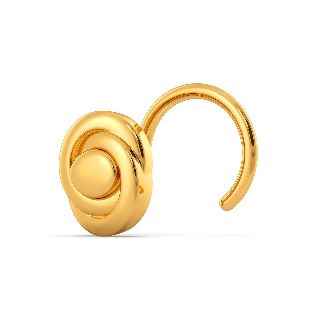 Oval Obsessed Gold Nose Pins