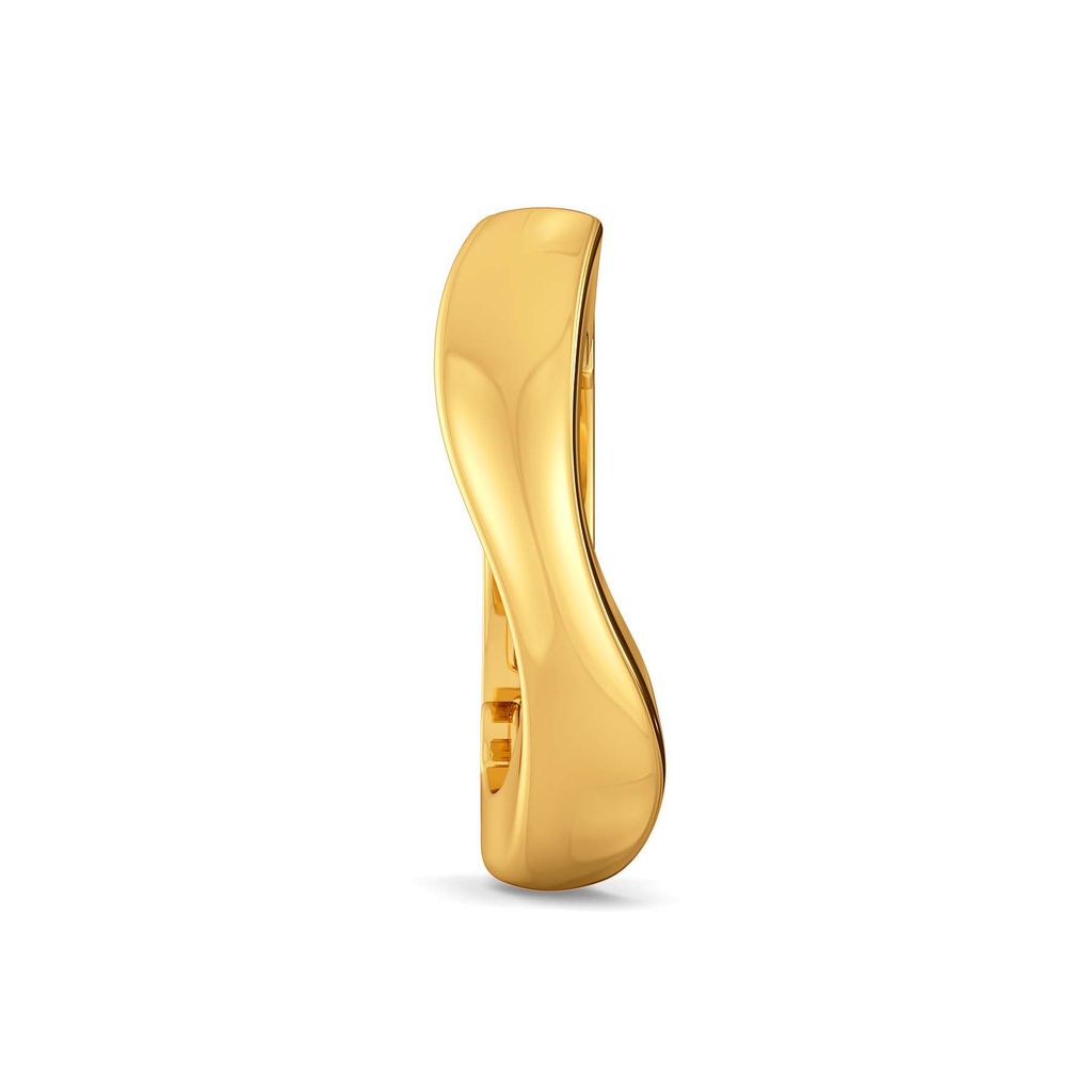 Curly Connotations Gold Nose Pins