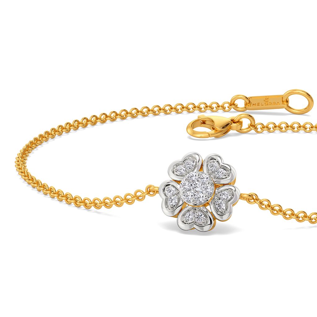 Vogue of Heart Diamond Bracelets