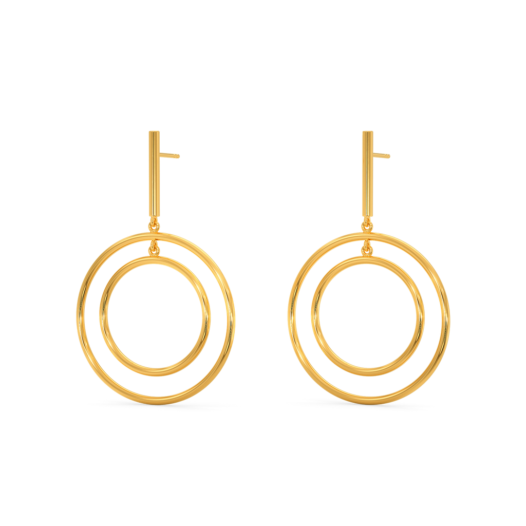 Interlooped Gold Earrings