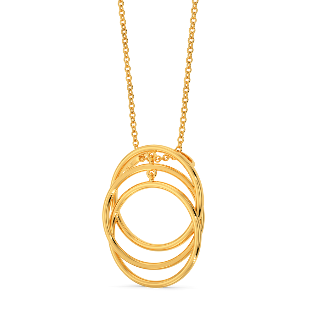 Interlooped Gold Pendants